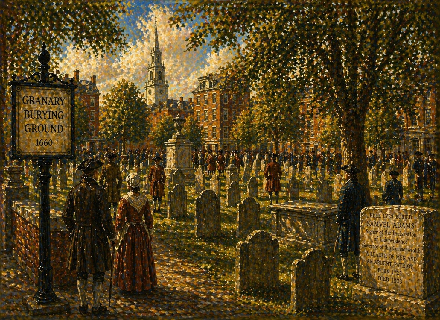 Freedom Trail Boston - Granary Burying Ground